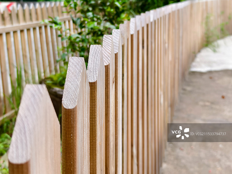 防腐木栅栏图片素材