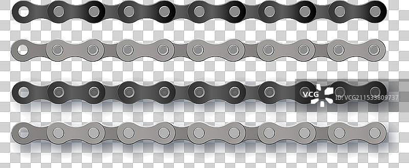 自行车链条卡通轮廓图图片素材