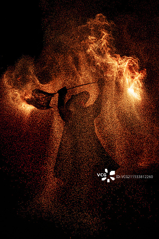 非遗火壶表演图片素材