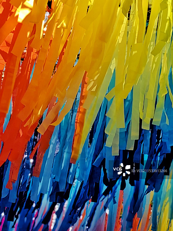 青岛中山公园--秋日彩带图片素材