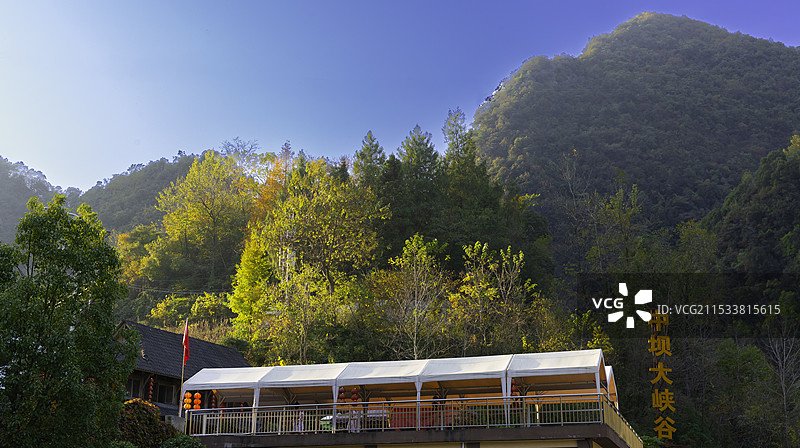 陕西汉阴中坝大峡谷图片素材