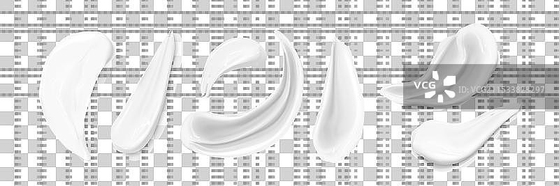 一组磨砂膏色板图片素材