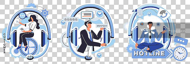 支持中心的沟通是我们成功的关键图片素材
