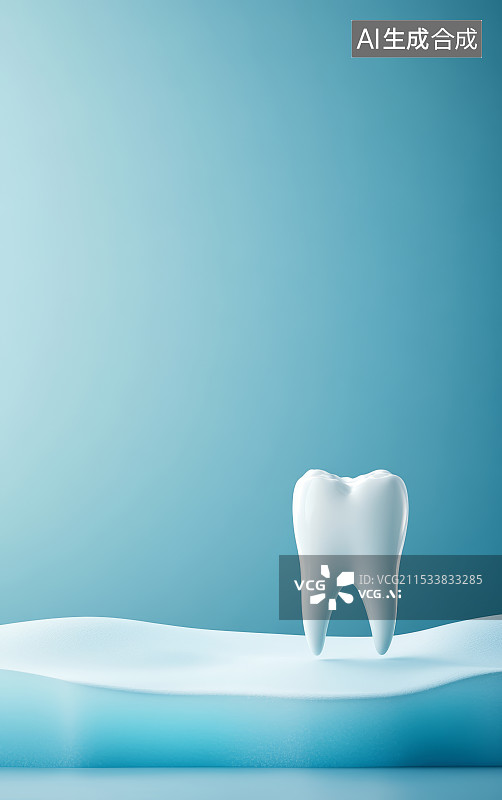 【AI数字艺术】牙齿健康主题商业背景图片素材
