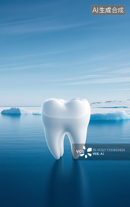 【AI数字艺术】牙齿健康主题商业背景图片素材