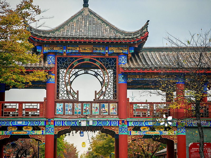 泰安肥城春秋古镇景区图片素材