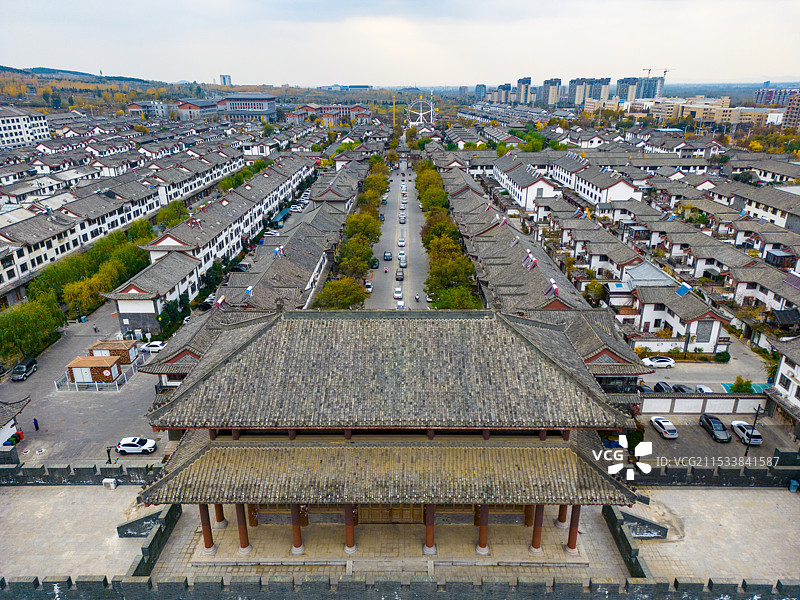 泰安肥城春秋古镇景区图片素材