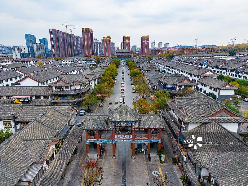 泰安肥城春秋古镇景区图片素材