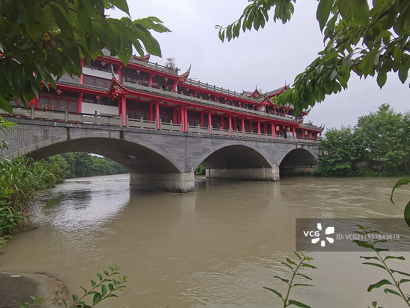 成都三道堰青杠树景区图片素材