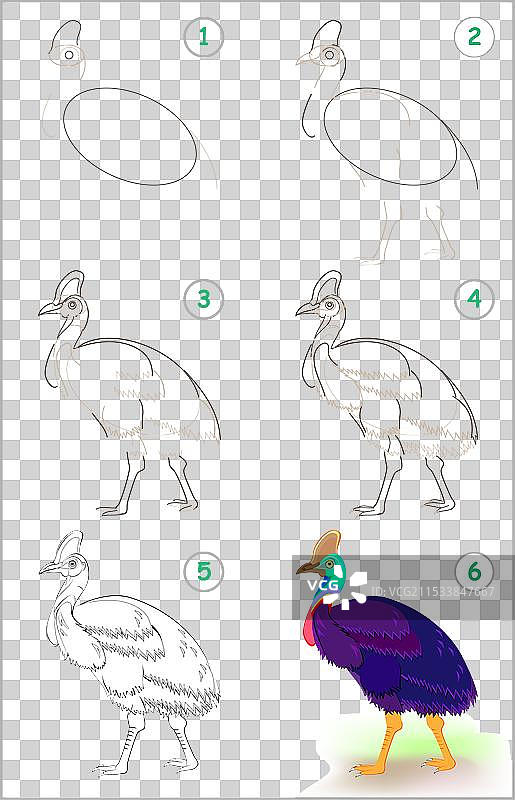 页面展示了如何一步一步学习绘画。图片素材