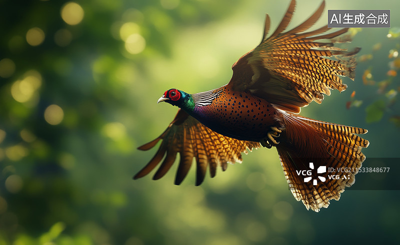 【AI数字艺术】一只海鸥在水面附近飞行的瞬间。海鸥的翅膀完全展开，显得非常有力，背景是水花四溅的水面图片素材