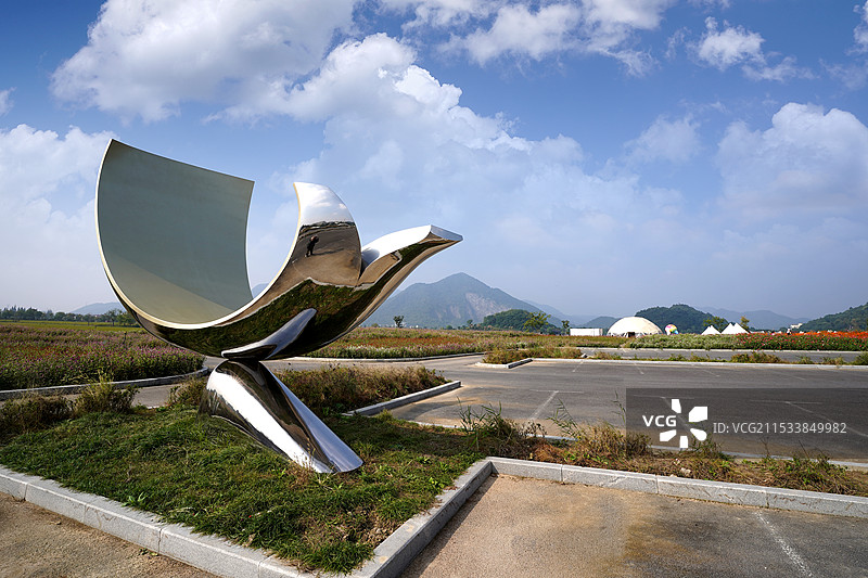 杭州市西湖区双浦镇铜鉴湖公园图片素材