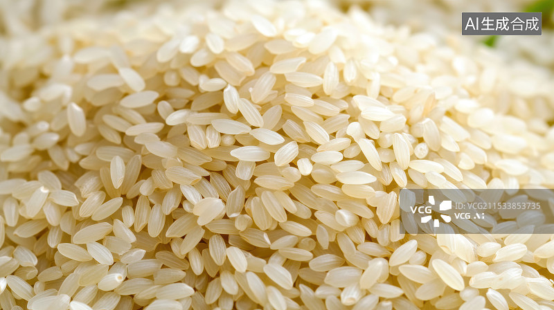 【AI数字艺术】白色背景下的大米图片素材