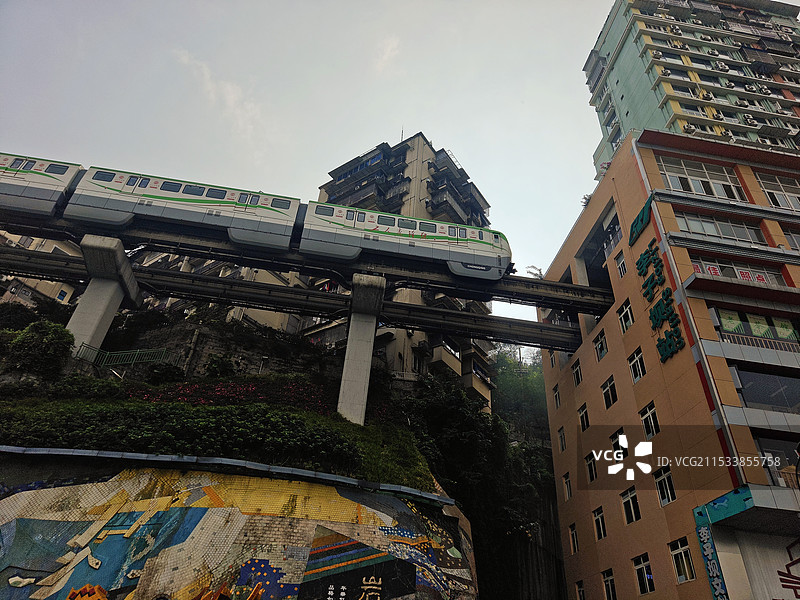 李子坝站图片素材