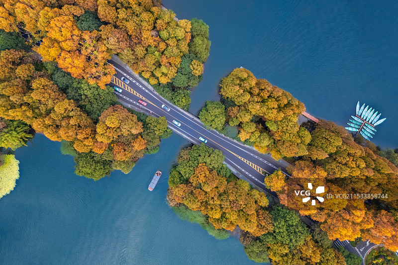 杭州杨公堤图片素材