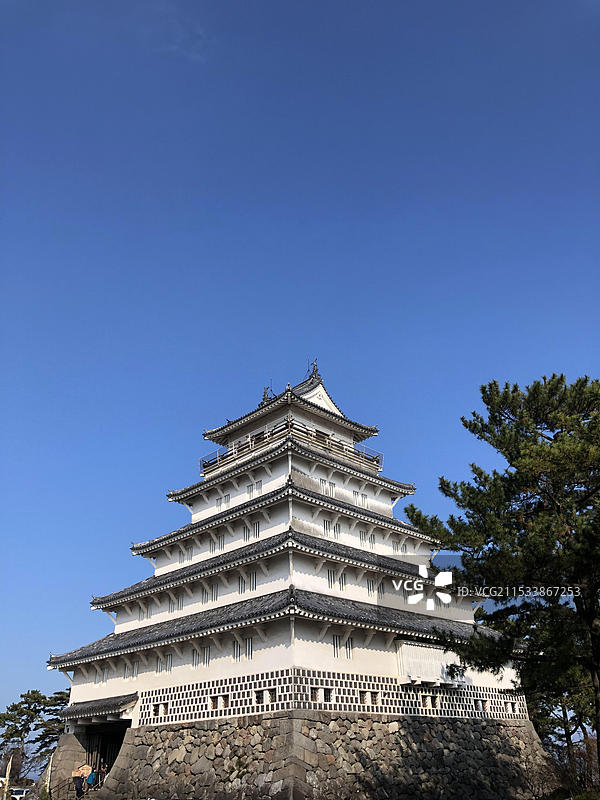 日本长崎县岛原城景色图片素材