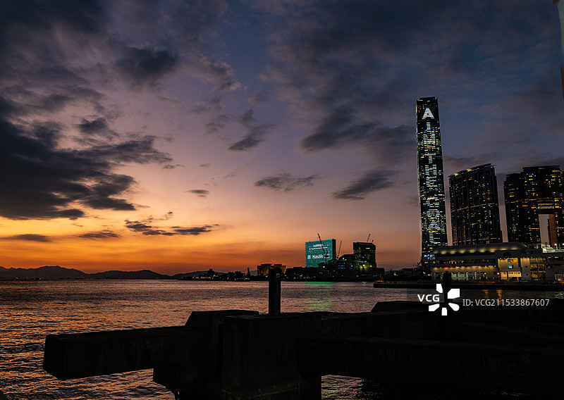 天星码头黄昏图片素材