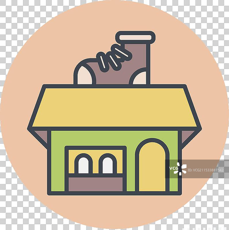 与鞋匠符号相关的鞋店图标颜色图片素材