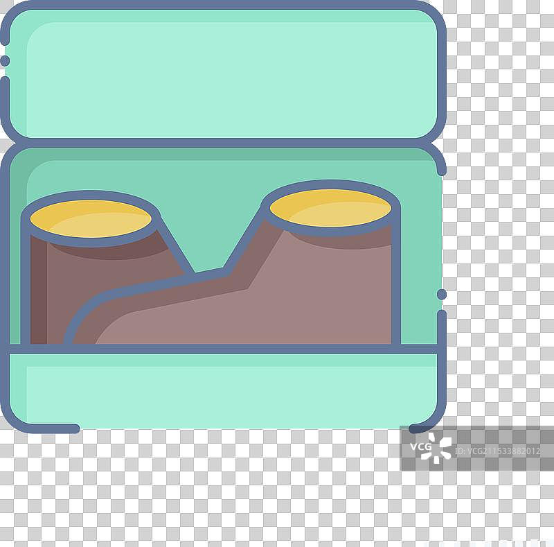 与鞋匠符号相关的鞋盒图标涂鸦图片素材