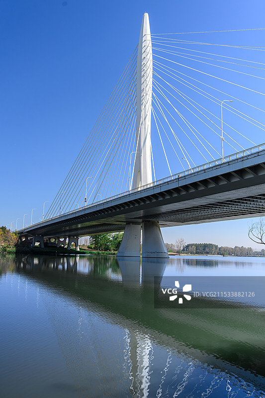 长治漳泽湖神农湖大桥图片素材