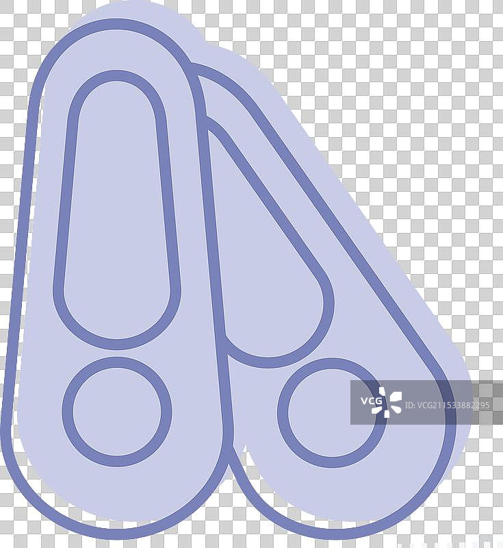 与鞋匠符号相关的图标鞋子，双色设计图片素材