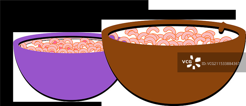 五彩缤纷的麦片碗图片素材