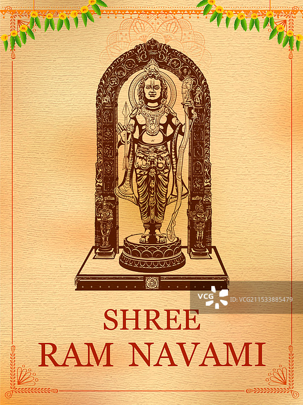 贾姆布胡米圣地的拉玛神图片素材