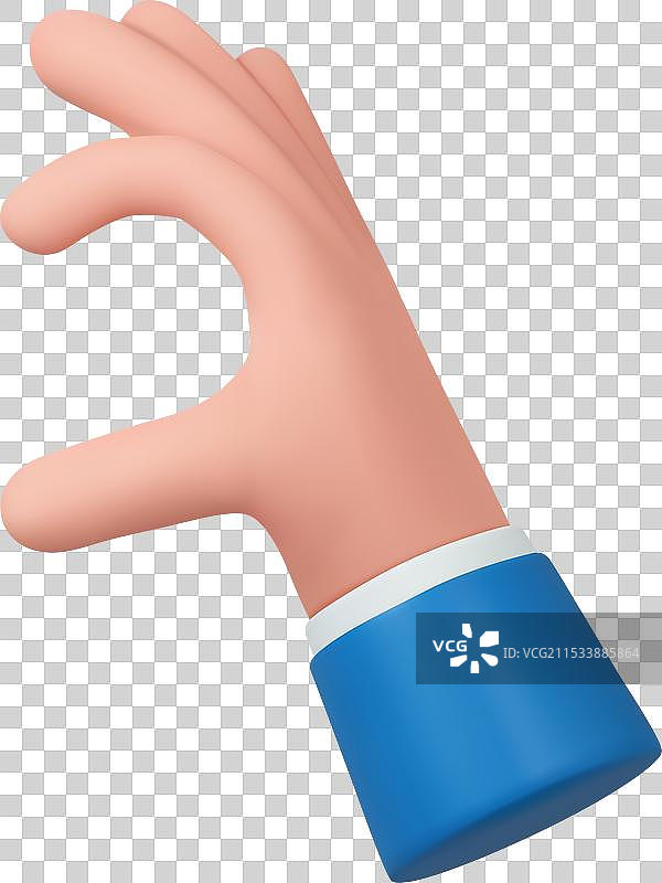 3D卡通角色的手图片素材