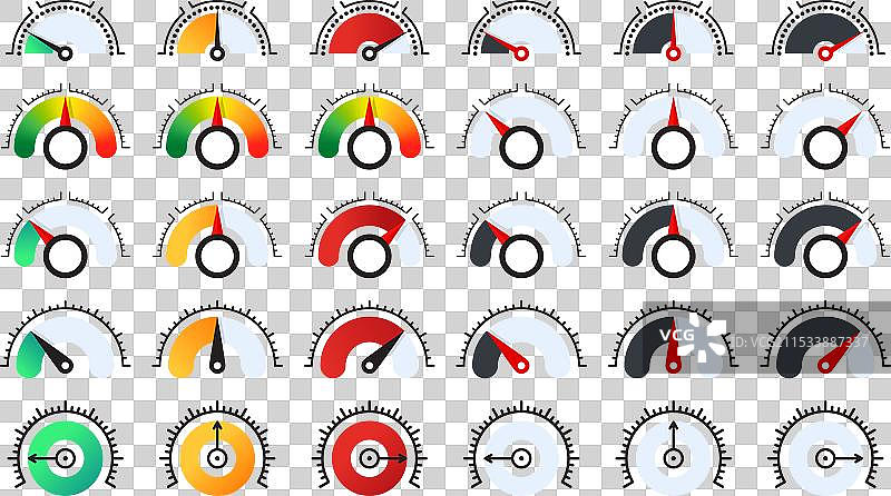 风险计量器图标 效率计量器标志图片素材