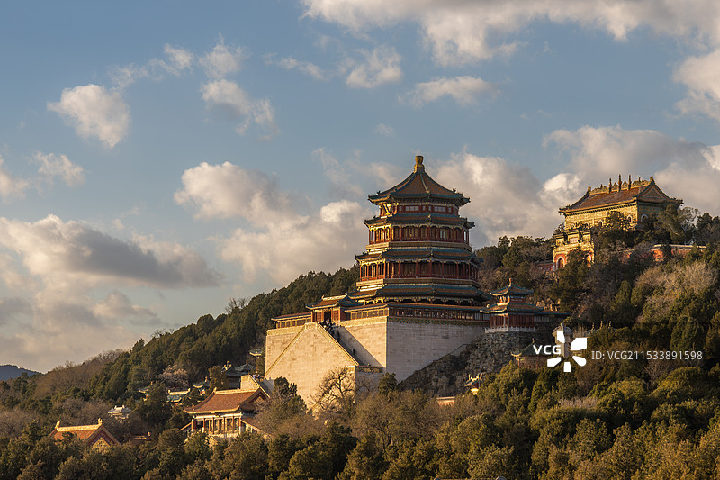 北京颐和园万寿山图片素材