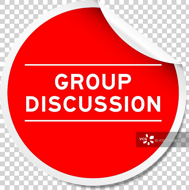红色撕 peel 标签，上面有“group”字样图片素材