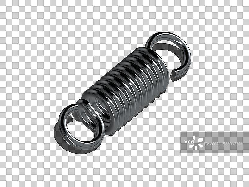 3D，物品，带拉勾的弹簧，金属制品图片素材