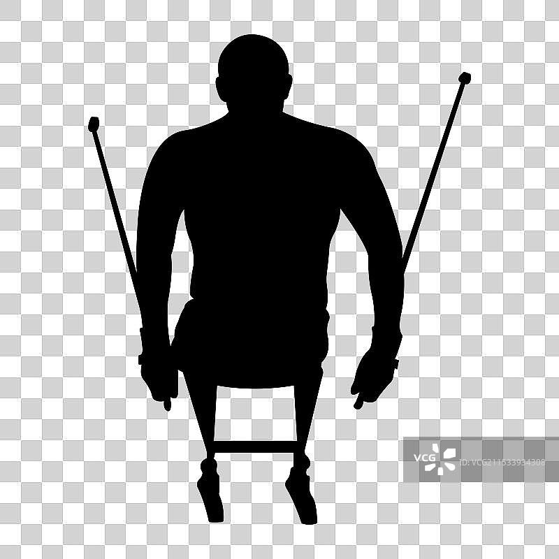 使用假肢的残疾运动员图片素材