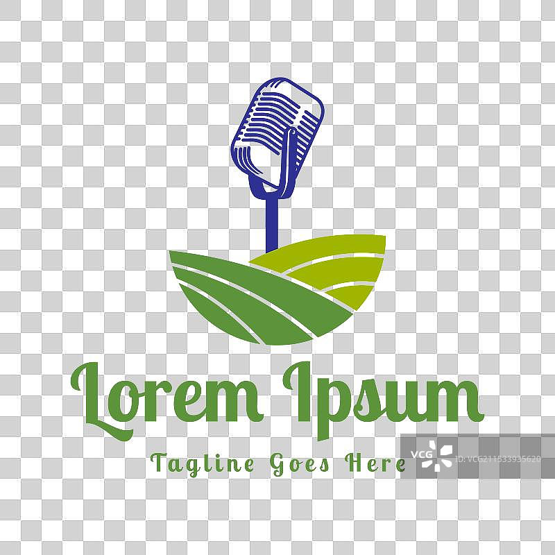 简单极简的绿色草地花园农场图片素材