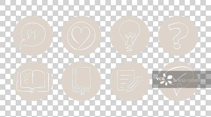 极简手绘的沟通与教育图片素材