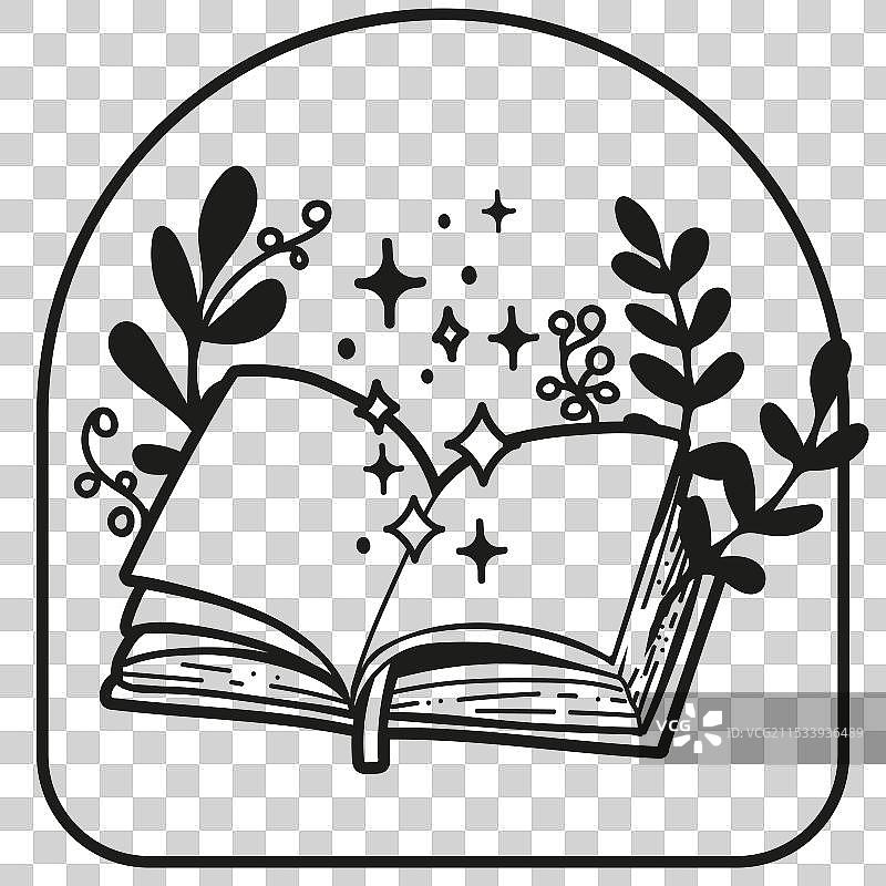 魔幻的神秘异想天开的手绘涂鸦图片素材