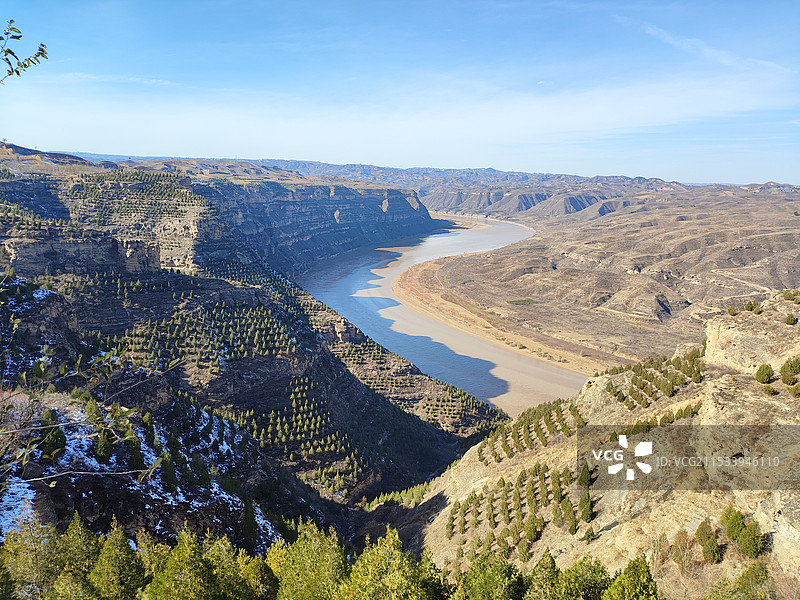 临汾永和县黄河乾坤湾景区图片素材