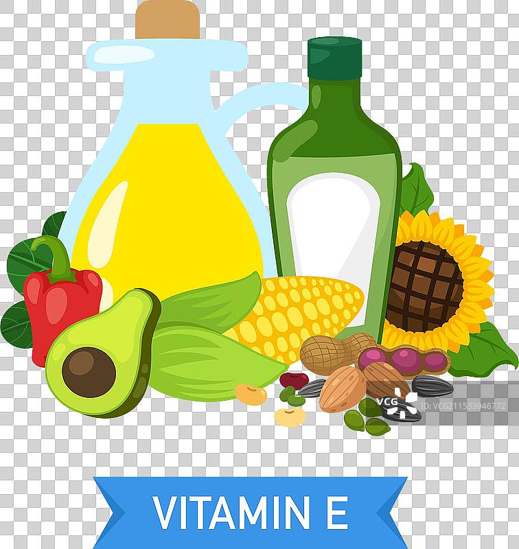 维生素E的食物来源图片素材