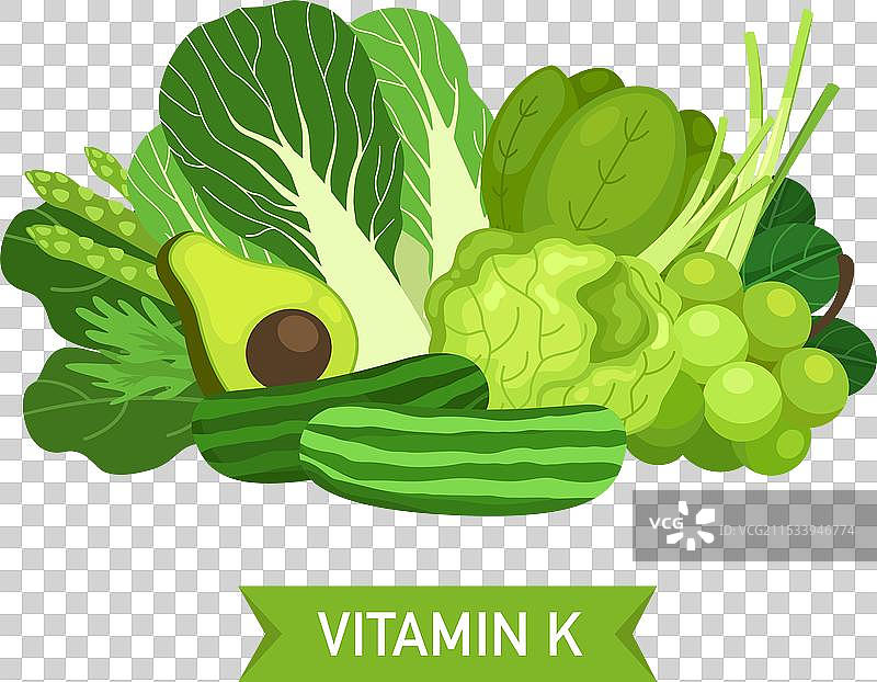 维生素K的食物来源图片素材