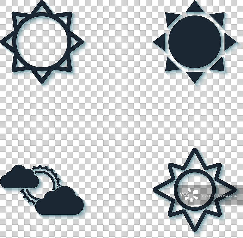 日落和云天气图标图片素材