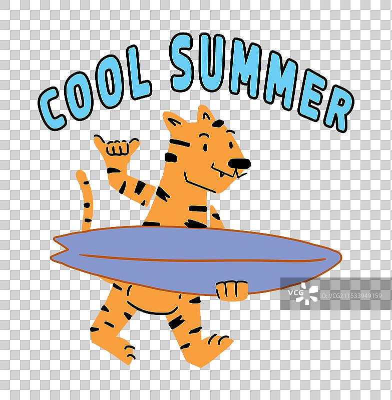 可爱小老虎的艺术作品图片素材