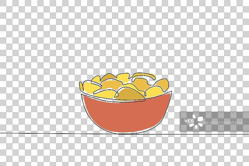 一笔画出美味酥脆的土豆图片素材