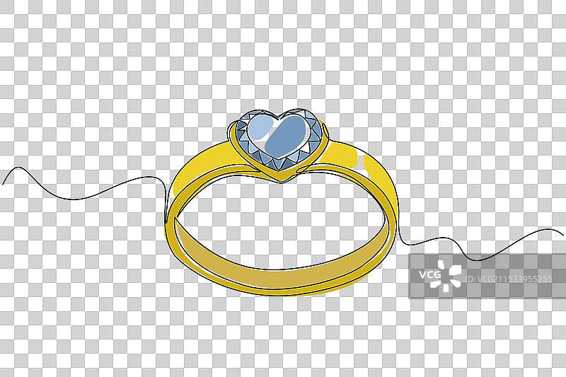 心形的单一连续线条绘画图片素材