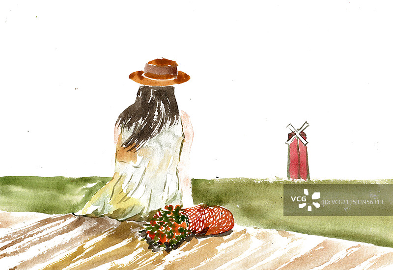 女子的背影图片素材