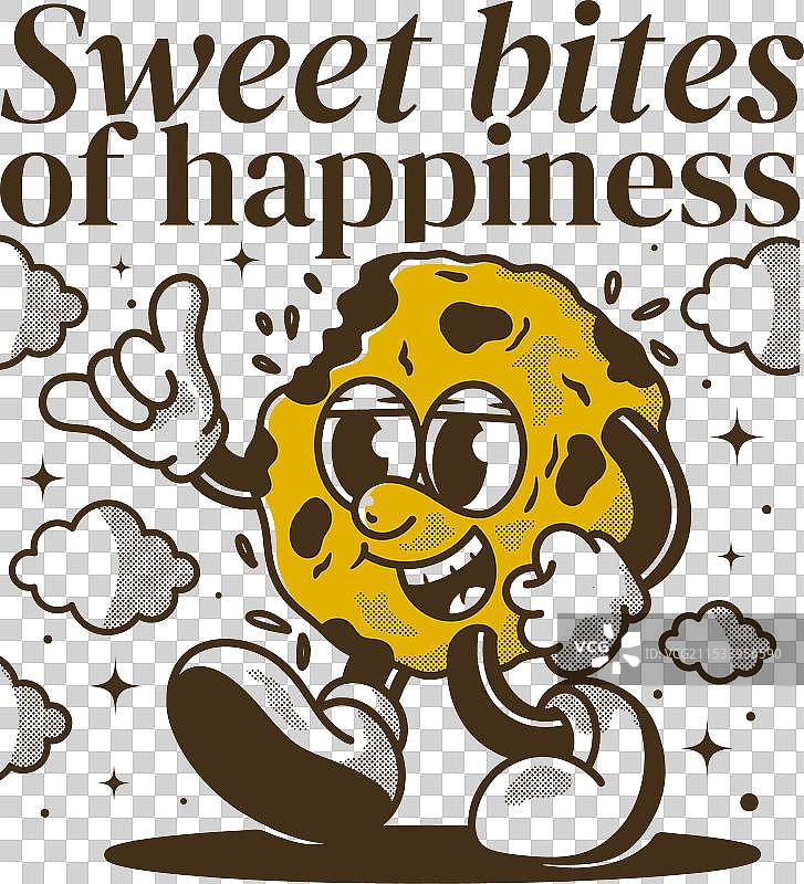 幸福小吃的吉祥物角色图片素材