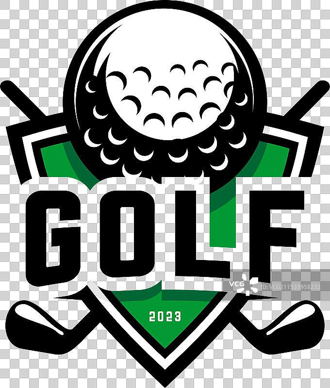 高尔夫球盾图片素材