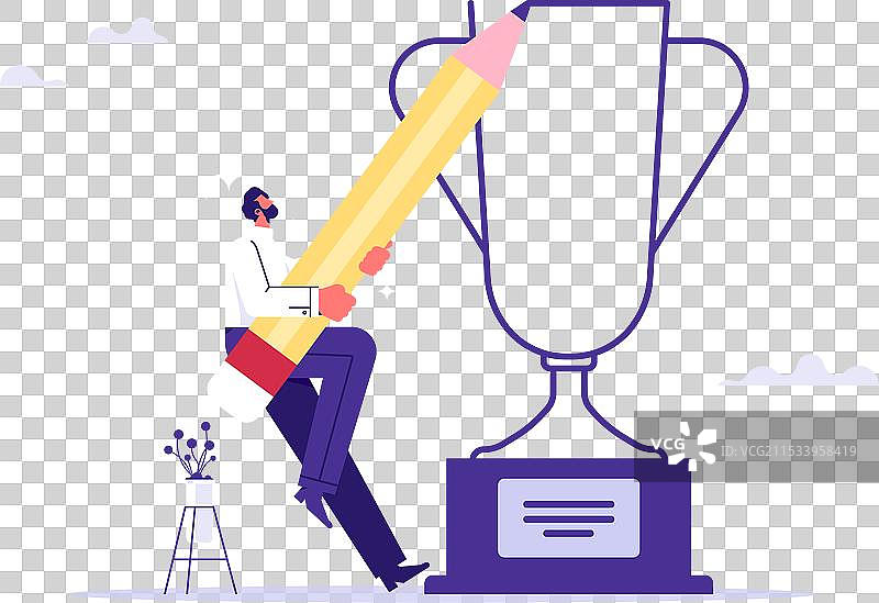 相信成功的心态或自信的概念图片素材