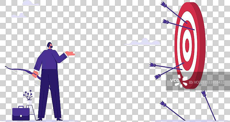 未能达到商业目标的失误或错误图片素材