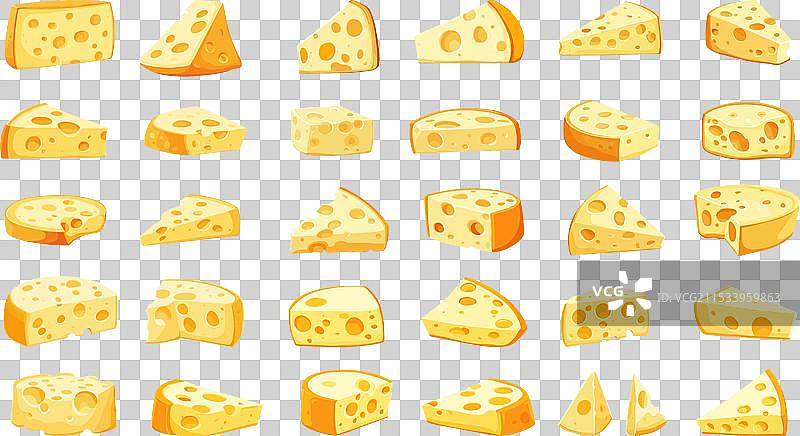 黄色奶酪零食切达奶酪块图片素材