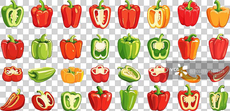甜红椒生的红灯笼椒 паприка图片素材